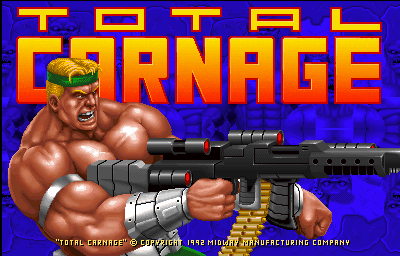 Total Carnage (rev LA1 03+10+92) Title Screen